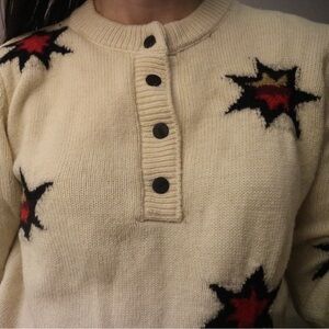 Scotch & Soda Maison Scotch Blizzard Lizzard warm star sweater